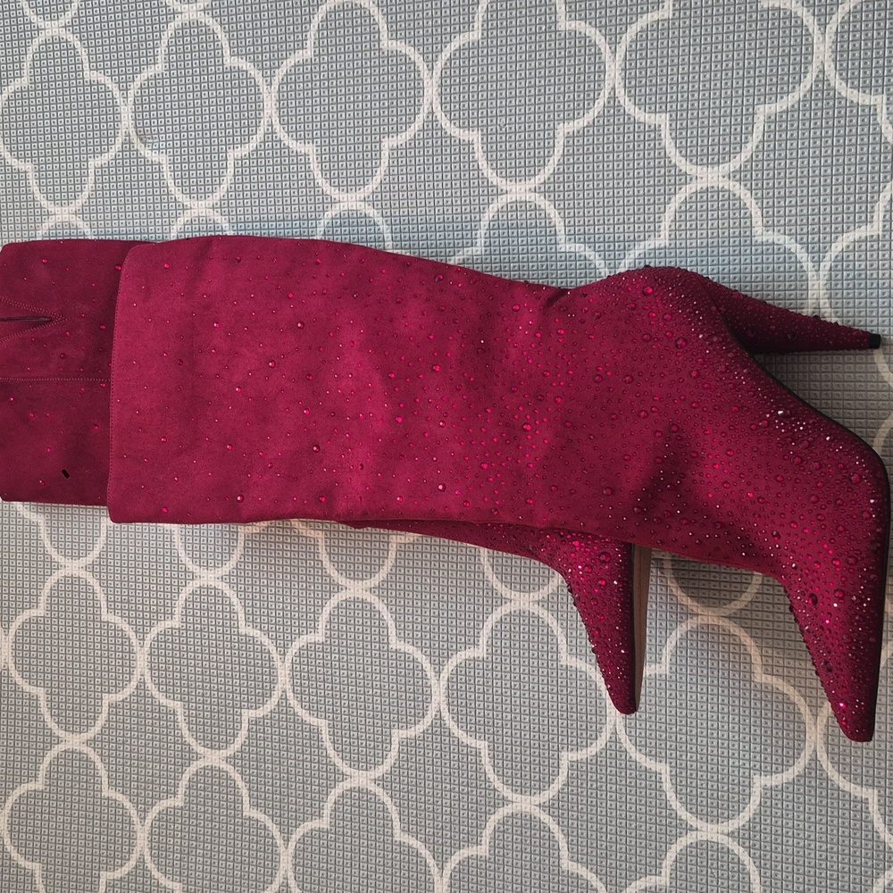 Jessica Simpson Glittering Red Heeled Boots